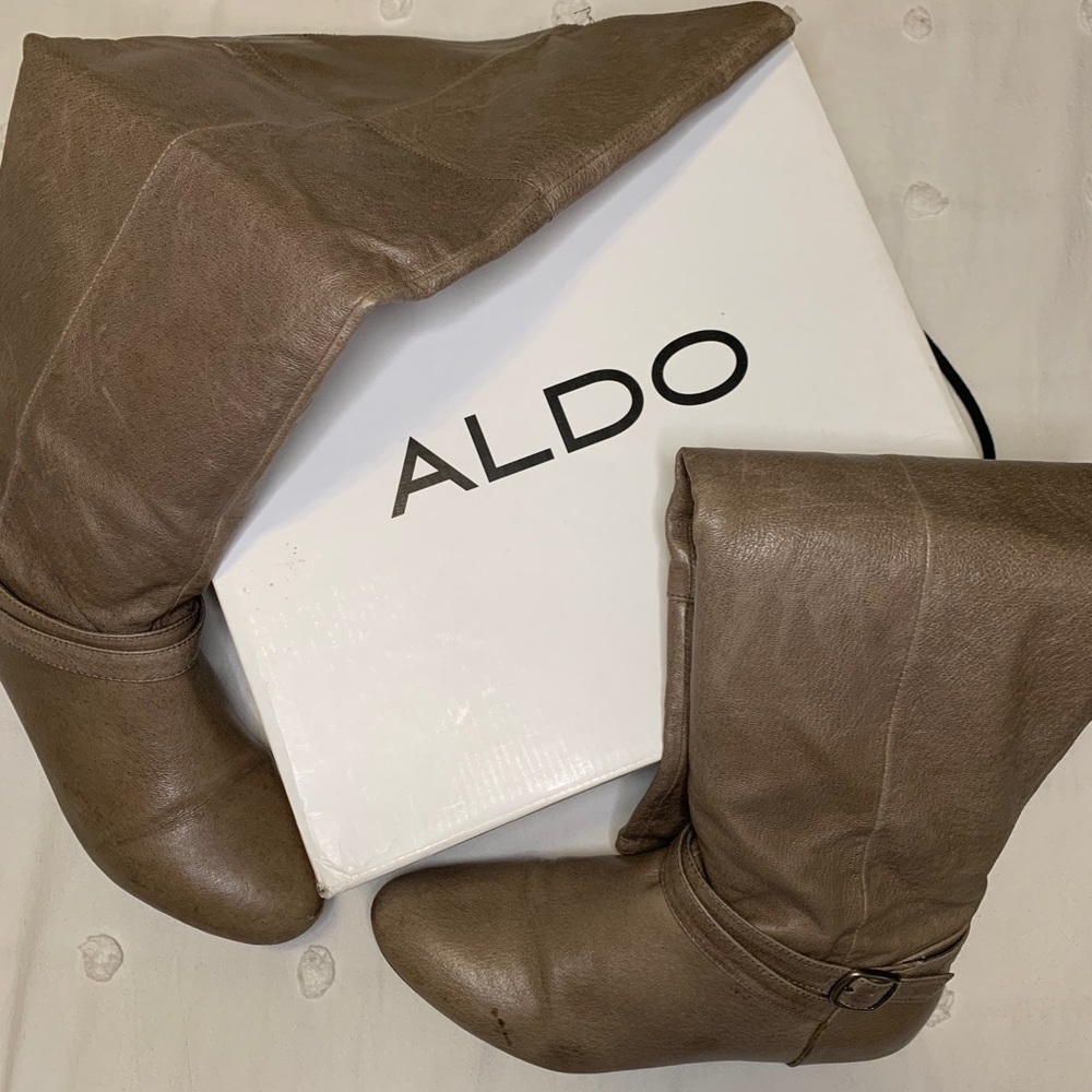 Aldo faux leather boots
